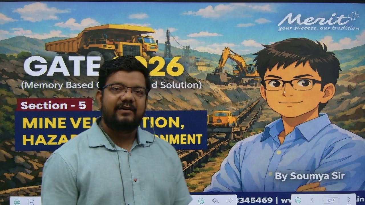 GATE Mining 2026 Memory Questions Solved 🔥 Ventilation, Hazard & Environment | MeritPlus