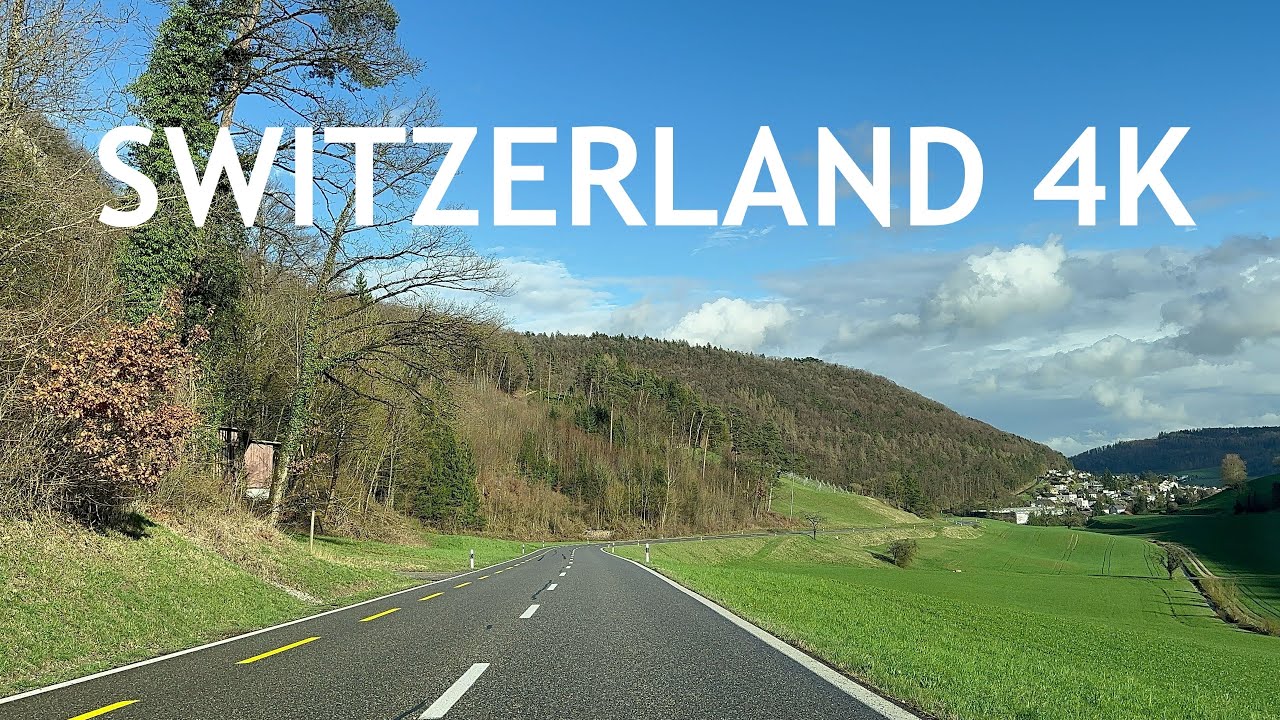 🇨🇭Driving in Switzerland 4K - Stein AG - Rheinfelden AG - Canton Aargau