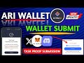 Ari Wallet Submit Your Task Proof | Ari Wallet Task Proof Submission |Ari Wallet New Update #crypto