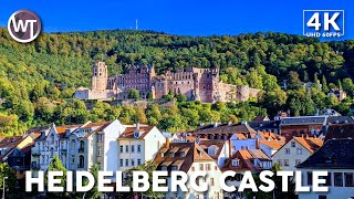 Medieval Castle Ruins Schloss Heidelberg - 🇩🇪 Germany - 4K Walking Tour