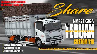 SHAREE!!!! MOD NMR71 GIGA TEBUAN (CUSTOM V10) || REAL SUSPENSI || BUSSID MOD INDONESIA