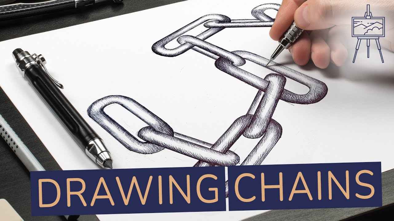 How To Draw 3D Chains Step By Step Tutorial YouTube Maxresdefault