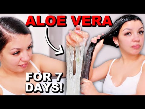 I Used ALOE VERA On My Hair For 7 Days | Aloe Vera For Hair Growth Before And After Results!