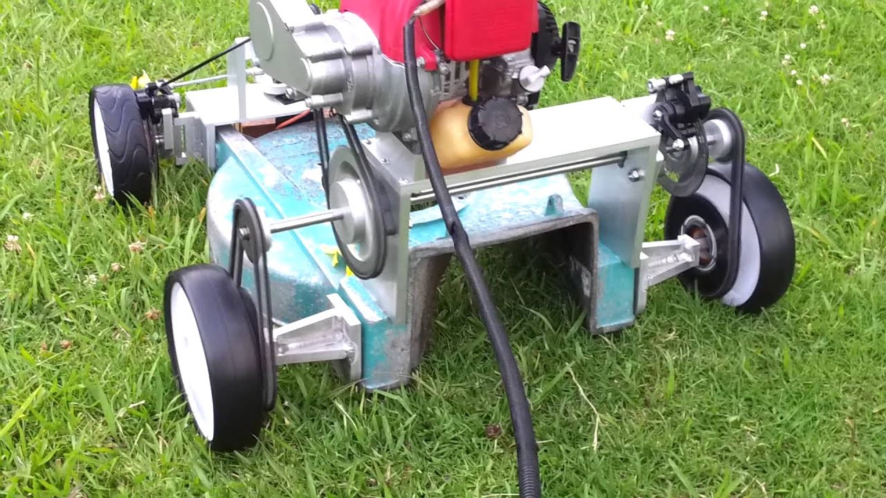 First run of RC mower YouTube