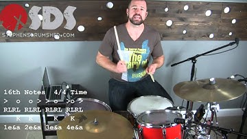 30 Second Drum Lesson - Barking Hi-Hat Funk Fill