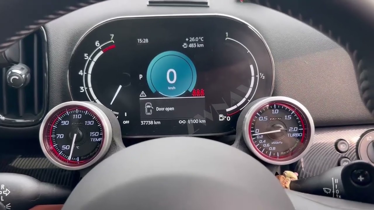 ZWNAV LCD Digital Dashboard Panel Instrument Cluster Speedometer for BMW Mini Cooper Head Unit