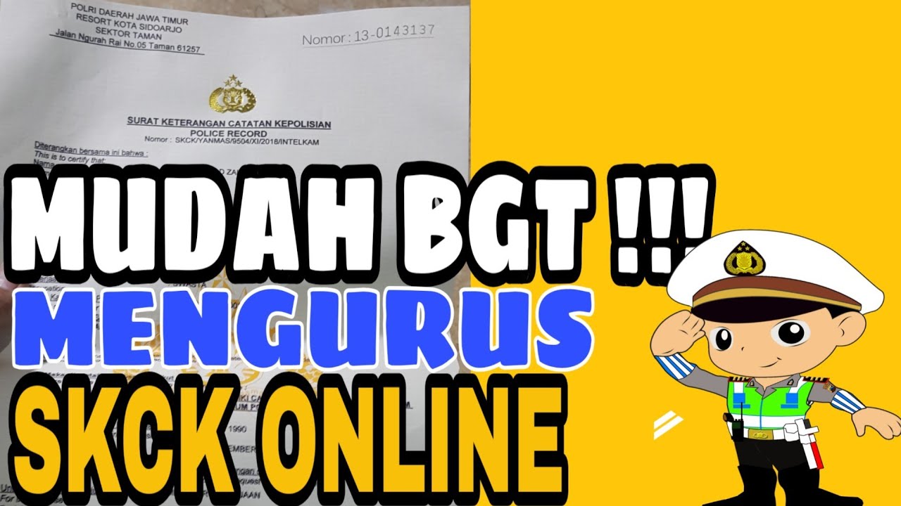 TERBARU 2019 !!!CARA PERPANJANG SKCK ONLINE DI SIDOARJO 
