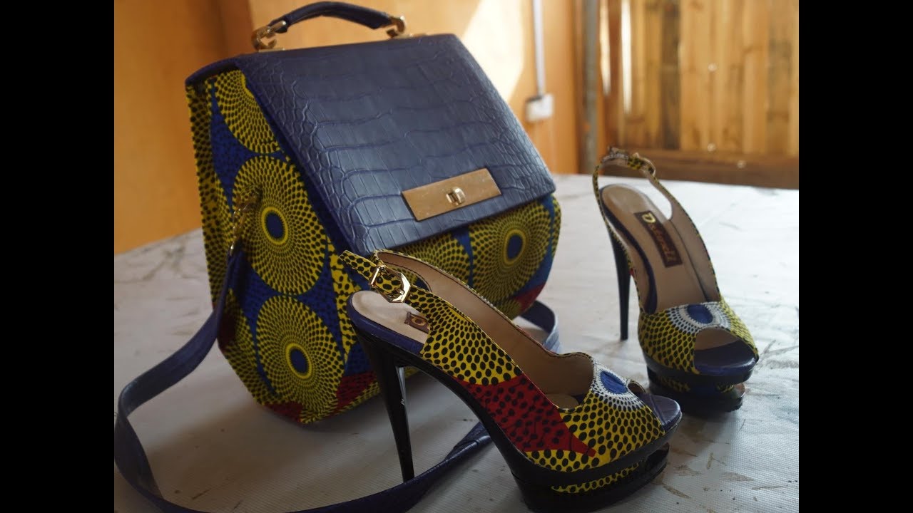 Making Leather Bag Mix With Ankara 2018