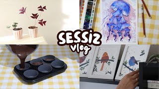 Sessiz Vlog| Suluboya Acelecilik Ve Sürecin Kıymetli Oluşu Temizlik Gezinti