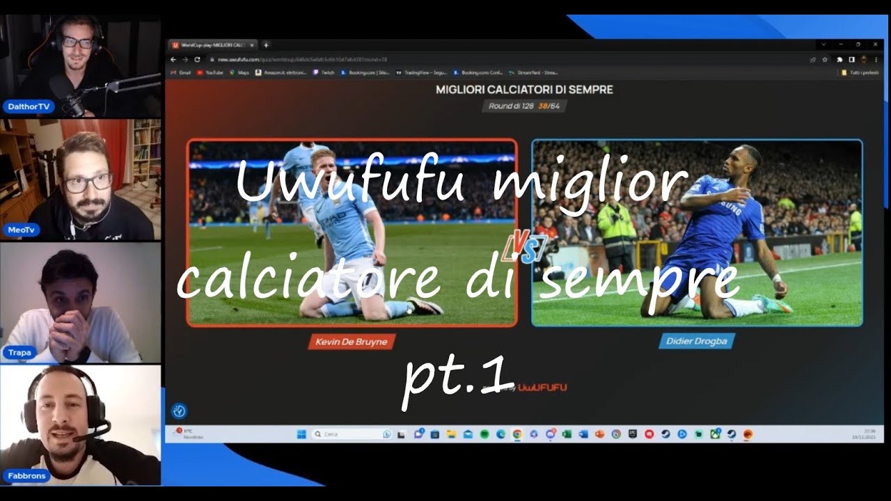 Uwufufu parte 1 - Torneo sul miglior calciatore di sempre - YouTube