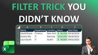 Excel Tips - Awesome Filter Trick to Save Time | Keyboard Shortcut Tip