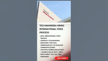Tech Mahindra Hiring International Voice process | link in description
