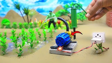 Diy electric motor waterpump and hand pump | Lemon farming | Irrigation Project@DPNFarming