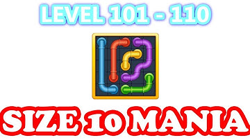 Line Puzzle: Pipe Art - Size 10 Mania Pack Level 101 - 110 - Walkthrough