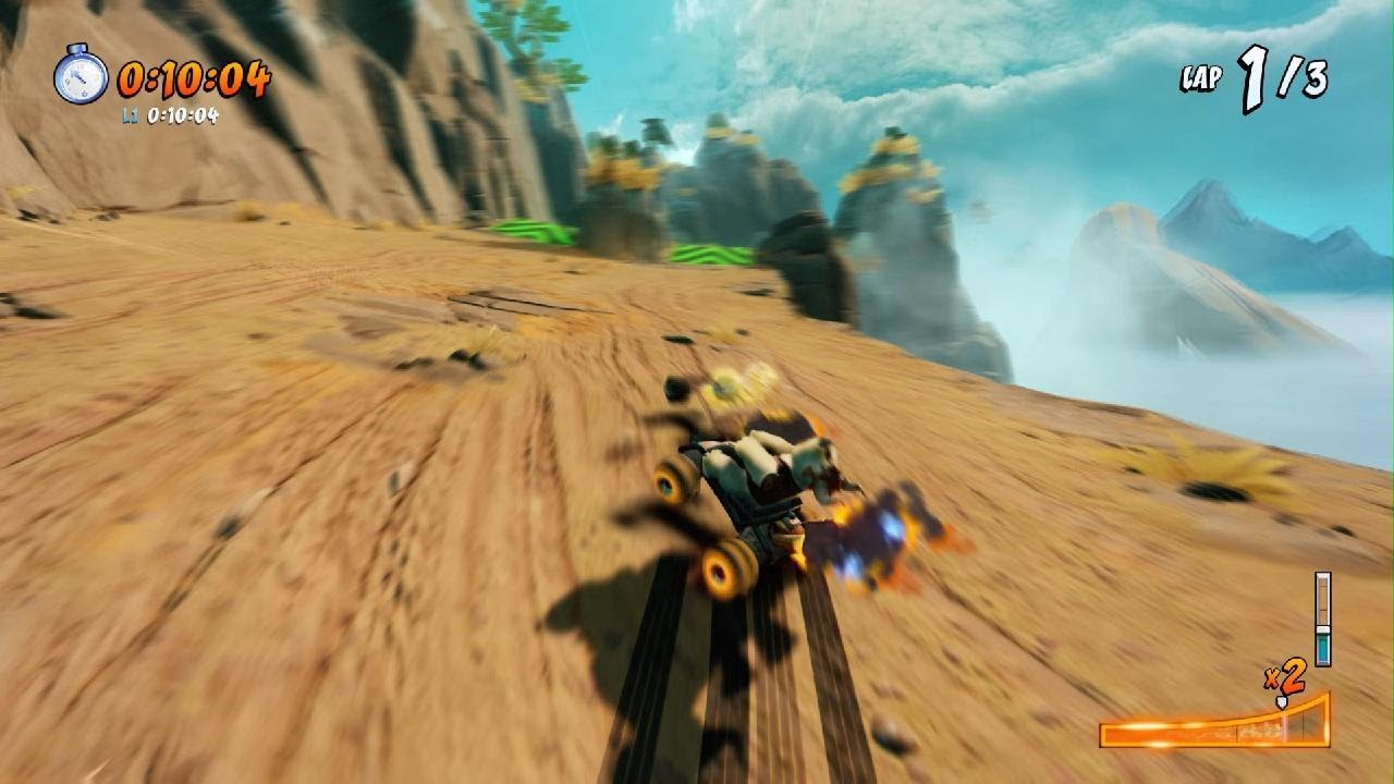 Crash Team Racing Nitro-Fueled Prehistoric Playground 41.97 Lap WR