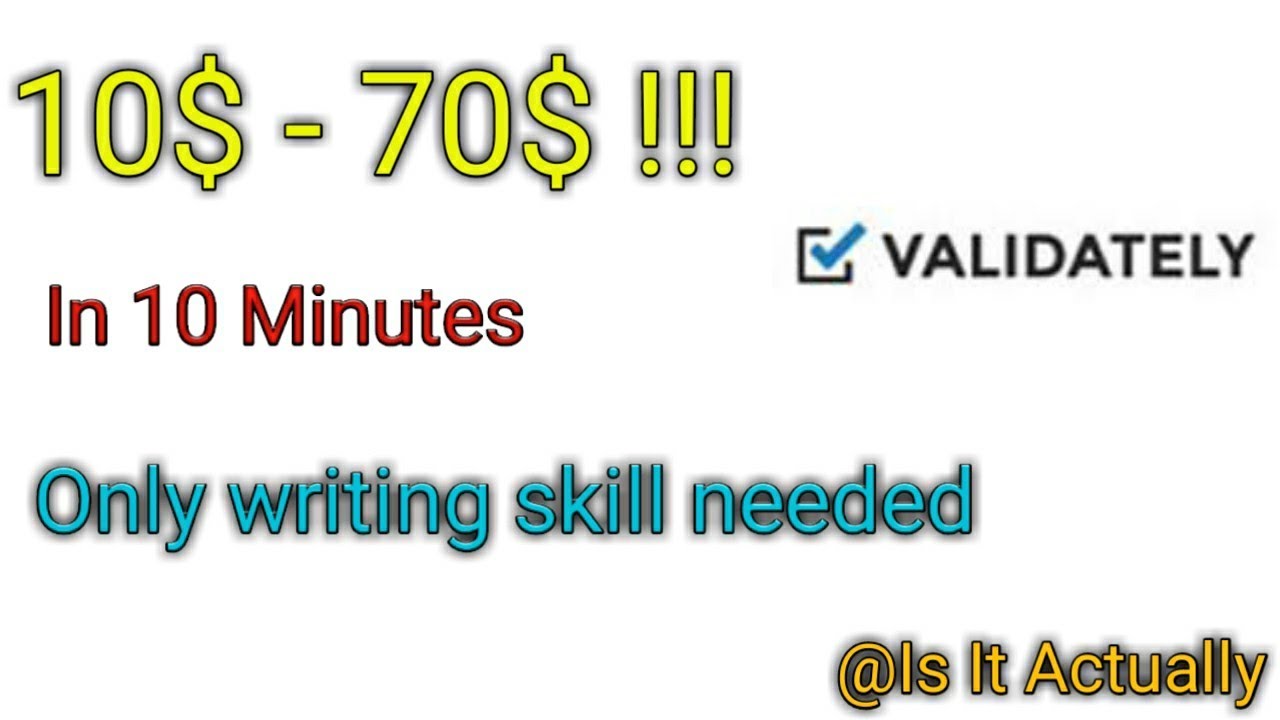 How to make money with validately platform /make up to 70$ in 10 minutes with validately/validately