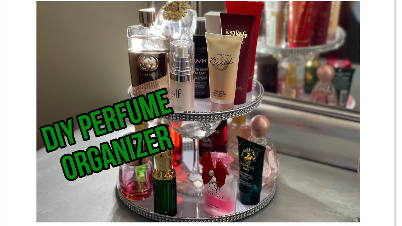 DIY GLAM Perfume and Jewelry Organizer Dollar Tree YouTube