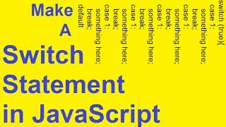 Javascript Switch Statement