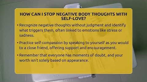 How Can I Stop Negative Body Thoughts With Self-love? - Inside Body Image