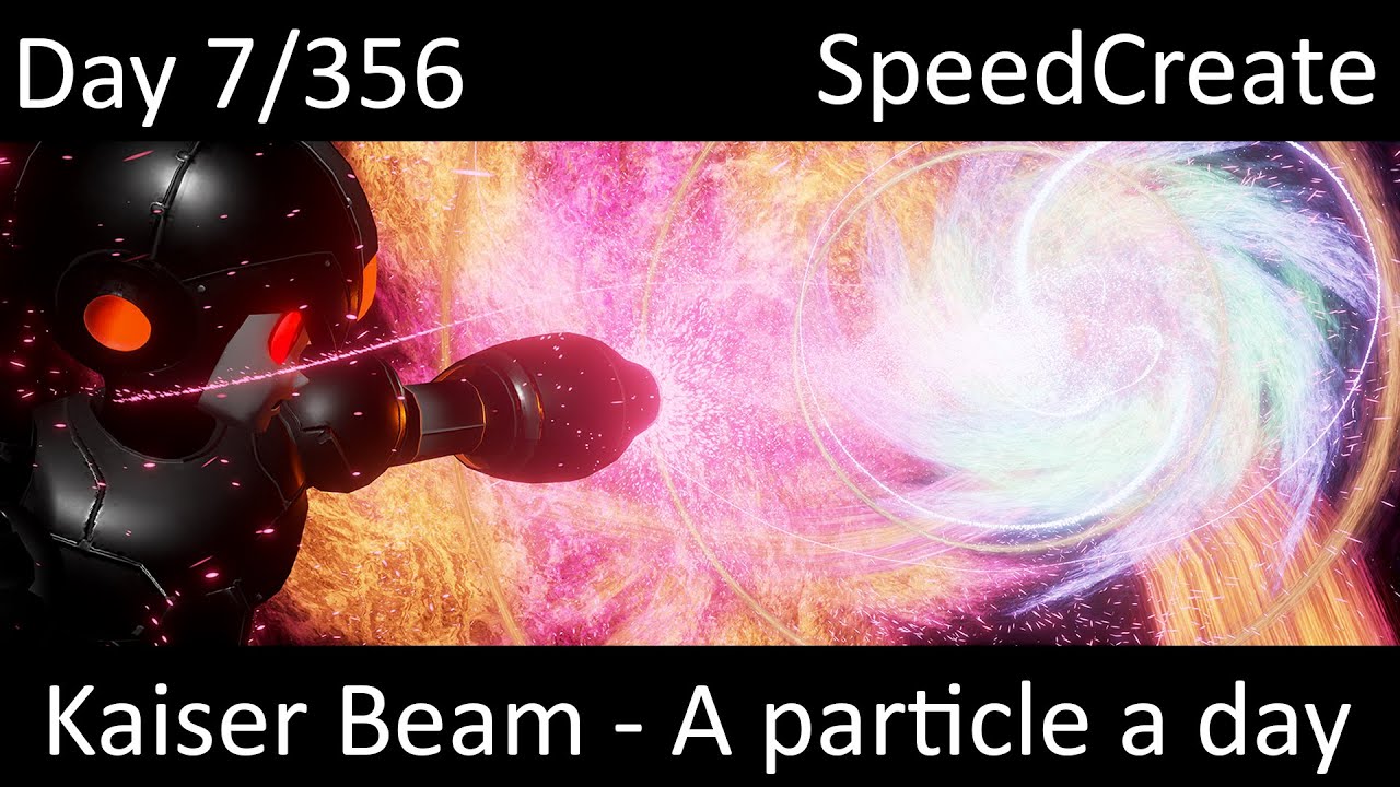 [UE4] -KaiserBeam- Luos's A Particle A Day For A Year! 7/356 SpeedCreate