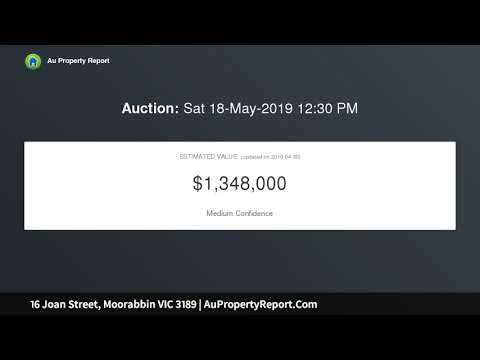 16 Joan Street, Moorabbin VIC 3189 | AuPropertyReport.Com
