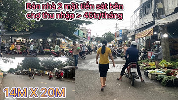 Bán nhà góc 2 mặt tiền thu nhập 45tr/tháng sát bên chợ tại TP THUẬN AN (327)