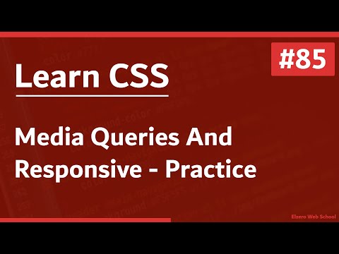 Learn CSS In Arabic 2021 85 Media Queries And Responsive Designs Practice
