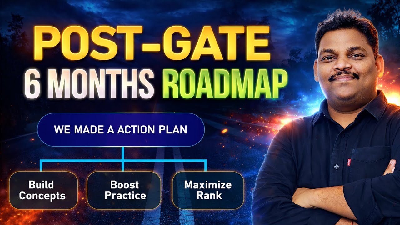 POST-GATE 6 Months Roadmap 🚀 | Action Plan to Boost Rank After GATE ...