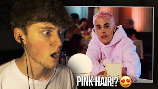 PINK HAIR?! (Justin Bieber - Yummy | Music Video Reaction\/Review)