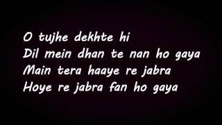 Jabra Fan Lyrics | Fan Movie Song | Shah Rukh Khan