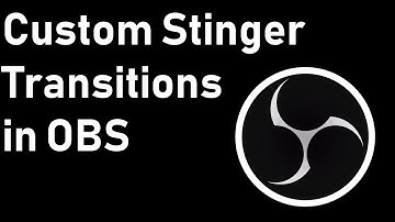 How to create OBS transitions with transparency - Tutorial