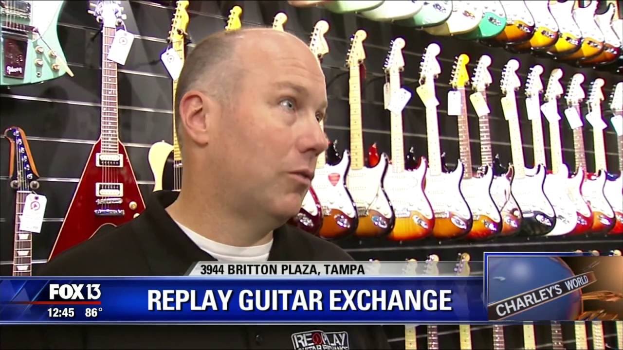 Tampa Guitar Store, Replay Guitar Exchange, is featured on FOX 13 YouTube