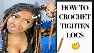 How I Maintain/Tighten My Own Dreadlock Roots with Crochet Hook
