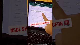 NSDL SHARE BIG CONCERN