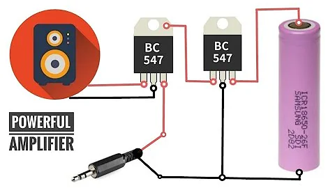Audio Amplifier using BC547 transistor | Audio amplifier circuit diagram