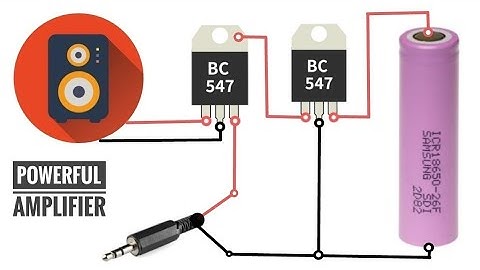 Audio Amplifier using BC547 transistor | Audio amplifier circuit diagram
