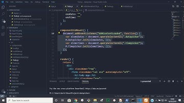 Pure Materialize CSS Datepicker and Timepicker in a ReactJs App part 4- User interface