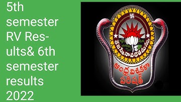 Andhra University 5th semester revaluation results 2021|AU Degree results|AU 6th semester results
