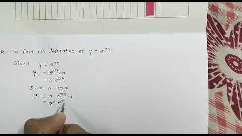 How to find nth derivative  of exponential function ?                           Easy way .......😉
