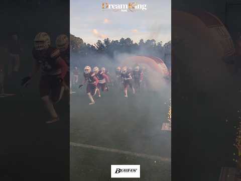 Christ Church Academy Eagles running out to play the Old Plank Defenders #varsityfootball #Duval