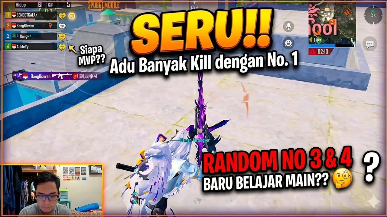 Banyak banyakkan kill sama no 1, ketemu random anomali no 3 dan 4 - PUBG MOBILE 