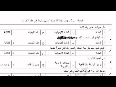مراجعة كيمياء 1 مقدمة في علم الكيمياء الوحدة الأولى في 22 دقيقة  مراجعة كيمياء 1 مقدمة في علم الكيمياء الوحدة الأولى في 22 دقيقة