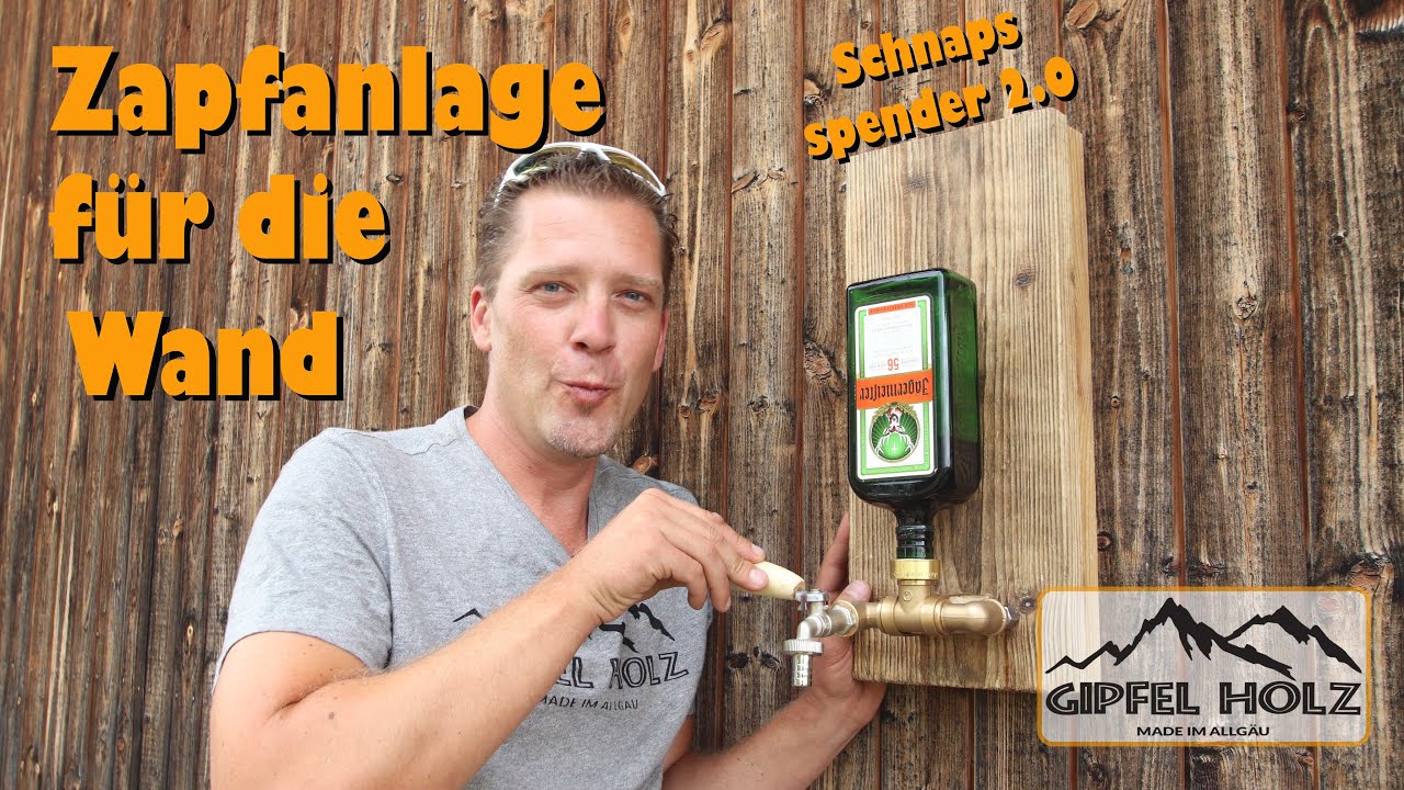 Zapfanlage für die Wand selber bauen Dispenser für die Wand