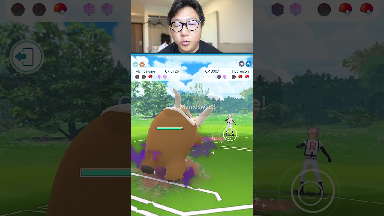 Shadow Mamoswine Sweeps the Whole Team in Go Battle Master League in Pokemon GO, 