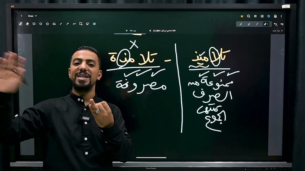 نحو | الممنوع من الصرف لعلة واحدة ( لسبب واحد )