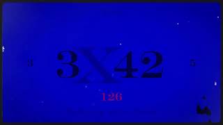 Slow | 1 Digit x 2 Digit Multiplications | A Vintage Projections Series #learning #multiplication