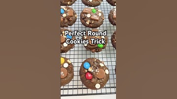 How to Bake Perfectly Round Cookies Every Time | Easy Pro-Level Baking Hack #food #shorts #virals