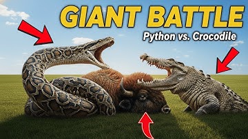 Brave Heroes Saves Gaur from Giant Crocodile and Python in the Swamp | Animal Rescue Mission