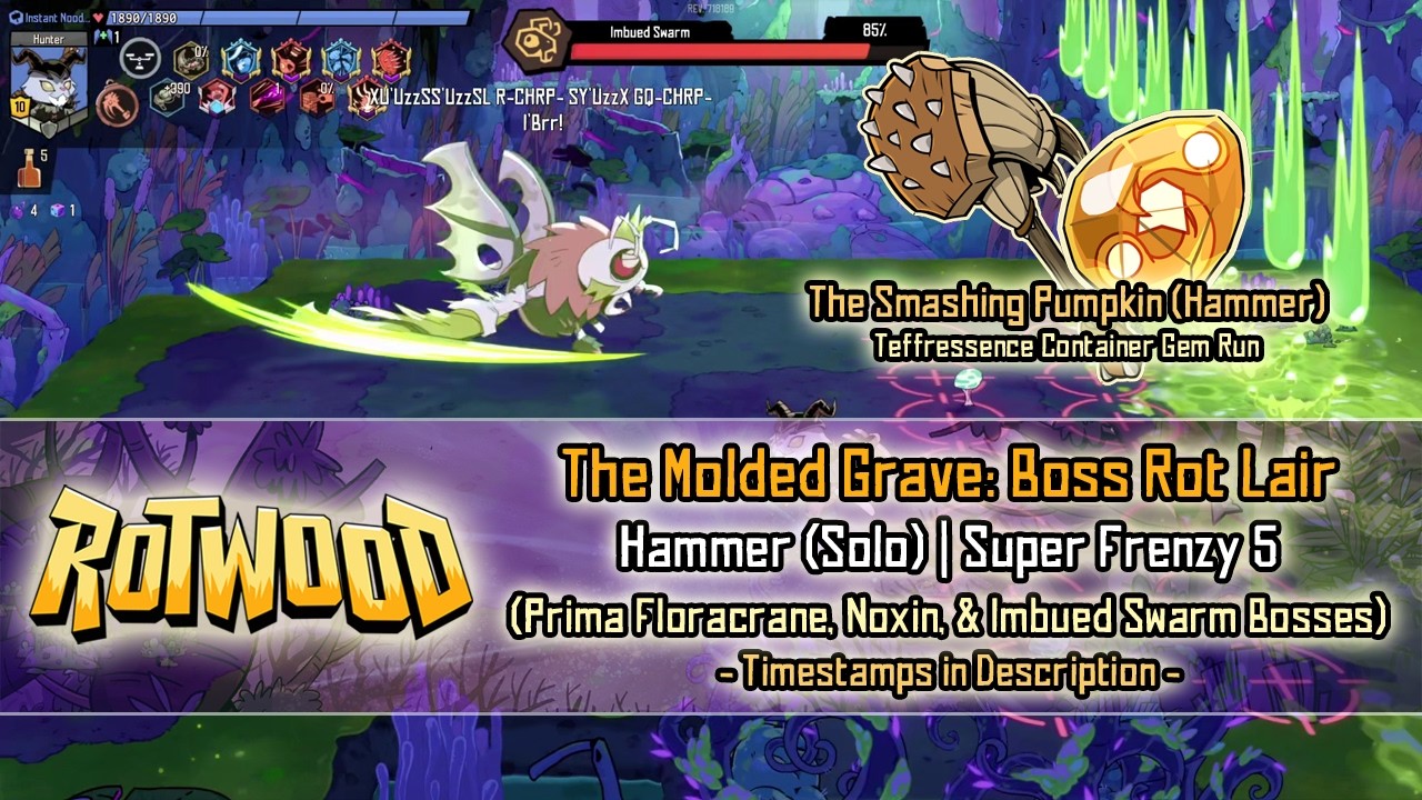 Rotwood - The Molded Grave: Boss Rot Lair [Hammer SF5] Solo Run (Imbued ...