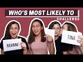WHO'S MOST LIKELY TO CHALLENGE (Ang intense ng questions!!!) | #RoTin